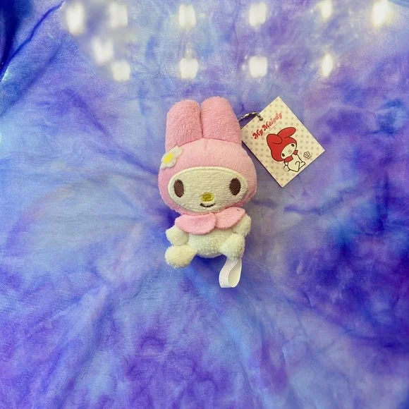 NWT My Melody Plush Keychain Sanrio Kitschy Kawaii Backpack/Purse Charm - Picture 1 of 5